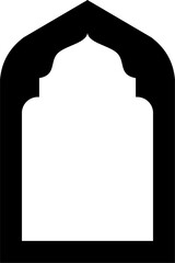 Elegant Islamic Arch Door and Window Frame for Mosque Design
