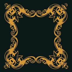Delicate Ornamental Border Elements Vector