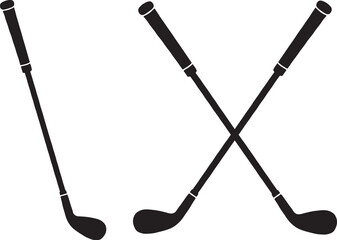 Golf Club Flat Icon – Golf Stick Symbol for Sports Apps, Websites & Design, PNG & Vector