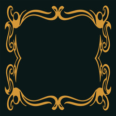 Regal Golden Borders and Elements Vector Artwork