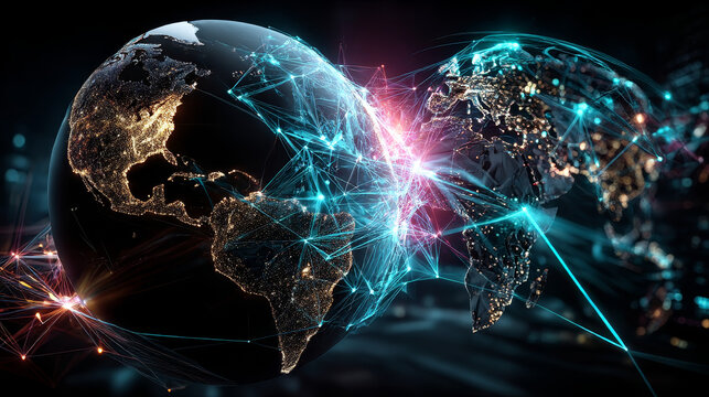Algorithm development. Businessman touch algorithm development structure global network. Algorithm development improves global connected. Algorithm development enhances efficiency across borders.
