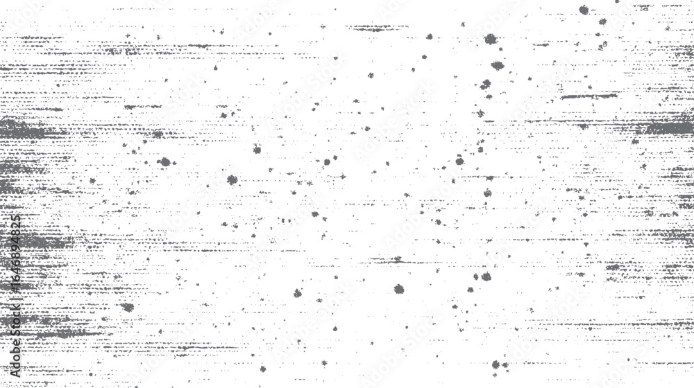 Poster grunge ink splatter texture with horizontal print noise and distortion. abstract halftone glitch ove