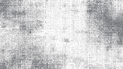 High contrast grunge halftone texture with broken dots. Seamless retro pattern for vintage print design. Distorted ink rough surface effect.