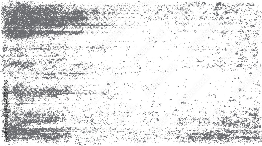 Poster distressed halftone grunge texture with dynamic print scratch effect. horizontal rough ink noise ove