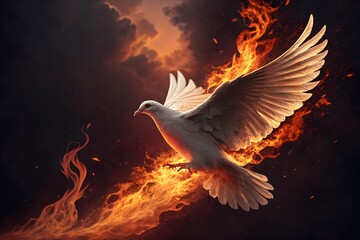 Obraz premium angel wings in the sky