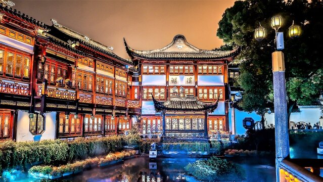 Shanghai old town (Nanshi). China.	