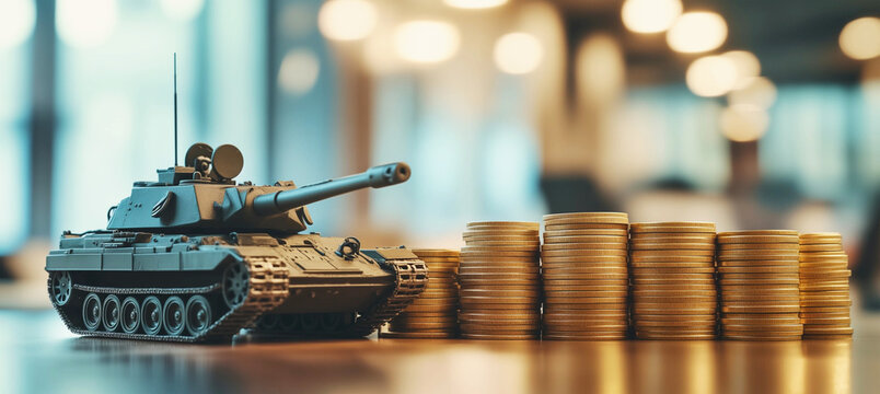 Steigende Ausgaben f&uuml;r Verteidigung - Symbolbild Milit&auml;rische Aufr&uuml;stung mit Waffen in Europa