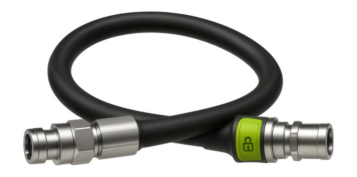 High-pressure hydraulic hose with quick-connect fittings for dirt bikes