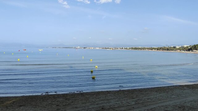 salou spain cityscape beautiful place stock video