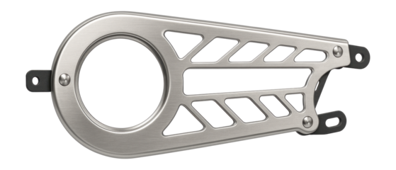 Steel chain guard with open design for vintage-style road bikes