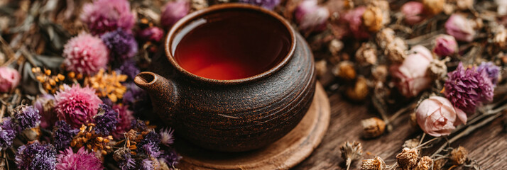 SERVICIO DE TÉ DE CERÁMICA ARTESANAL VISTO DESDE ARRIBA