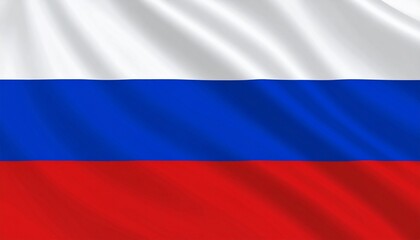 Naklejka premium flag of russia The flag of Russia