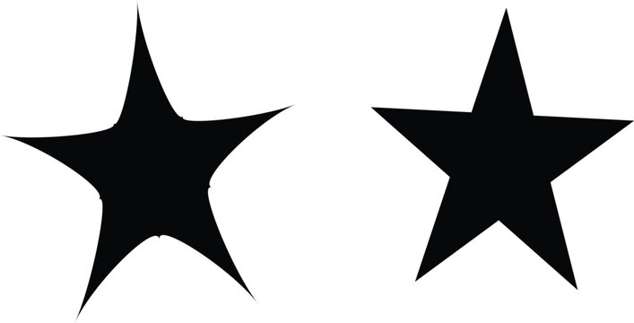 sparkle star vector icon set . Vector Stock Illustration. Different forms of stars, constellations, galaxies,Decorative twinkle and bursts shapes collection. Shining flash basic forms AI