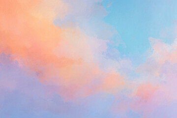 FONDO ACUARELA PASTEL, TONOS SUAVES, NUBES DIFUMINADAS