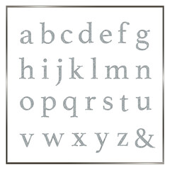 Set of Silver Letters