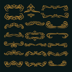 Luxury Ornamental Borders and Elements Vector Collection