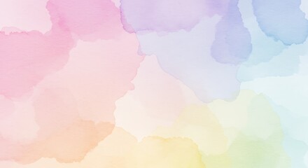 Obraz premium Watercolor Wash Background Soft and Artistic Pastel Hues for Creative Projects and Designs