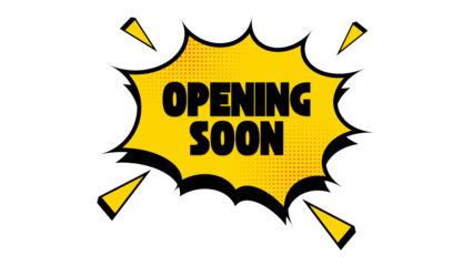 Sleek transparent banner with bold “Opening Soon” text, great for online shop launches, email campaigns, or storefront signage.