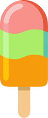 Ice Cream Popsicle Flat Icon