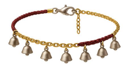 Anklet with tiny bell charms for traditional ethnic outfits