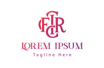 This is a classic and elegant monogram logo featuring the intertwined initials F, I, and R.
