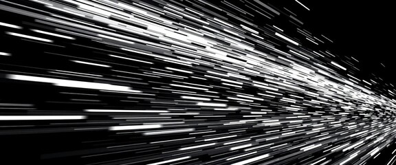 Obraz premium Abstract black and white halftone speed pattern background Dynamic, fast-paced, energetic texture, illusion, black and white background