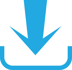 Download icons with arrows and buttons, vector file and software symbols, simple web interface collection isolated on white background