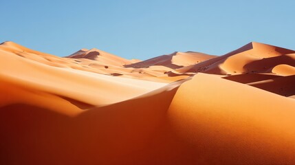 The Sahara Desert: A Magnificent Tapestry of Endless Golden Dunes, Where Sunlight Dances on Sands and Vastness Defines Nature's Splendor