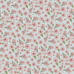 seamless pattern with flowers