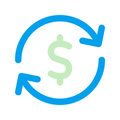 cash flow duo tone icon