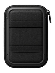 Shockproof external hard drive case with internal elastic straps and EVA foam exterior