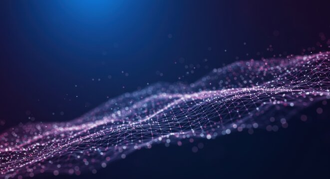 symbolizing the concept of data flow, connectivity, and digital networks - Powered by Adobe