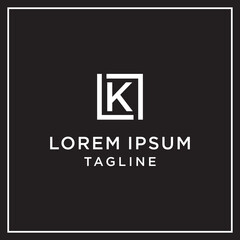 lk or kl square logo 