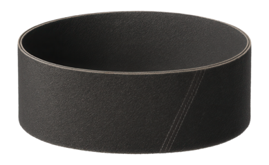 Medium grit sanding belt suitable for a stationary belt sander in a carpentry workshop.