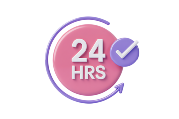 24 Hours Availability Confirmed