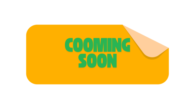 Professional transparent coming soon sign, perfect for e-commerce stores, service promotions, and brand marketing visuals.