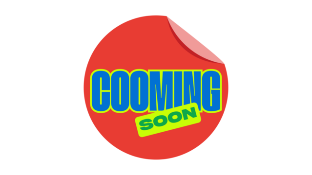 Transparent coming soon text banner, excellent for brand awareness campaigns, event promotions, and e-commerce launches.