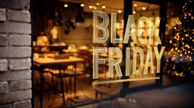 Exciting Black Friday Shopping Experience at a Local Store During a Festive Season