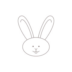 Ethical bunny logo design for cruelty free branding