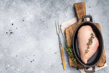 Raw white meat cuts, showcasing their natural shape and quality. A staple ingredient for countless...