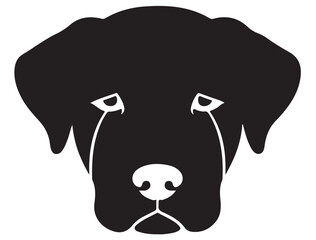  CRYING DOG FACE SILHOUETTE