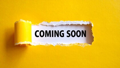 Coming Soon Yellow Paper Reveal.