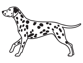 DALMATIAN SPOT DOG SILHOUETTE