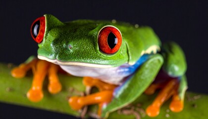 red eyed tree frog