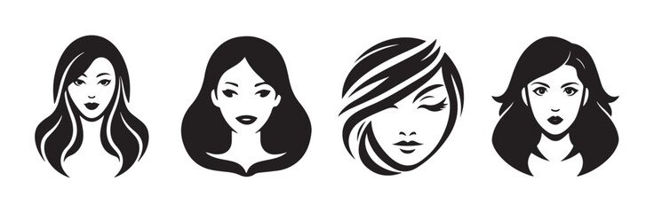 vector illustration of woman face