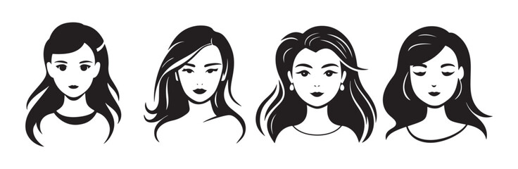 woman logo icon vector eps 10