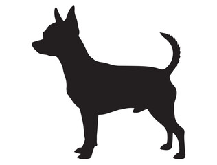 ENGLISH TOY TERRIER DOG SILHOUETTE