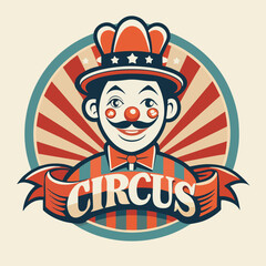 design logo vector icon illustration mascot clown