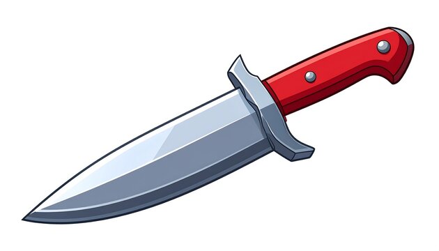 Cartoon knife illustration