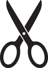 Black Scissors Tool | Silhouette Vector Illustration